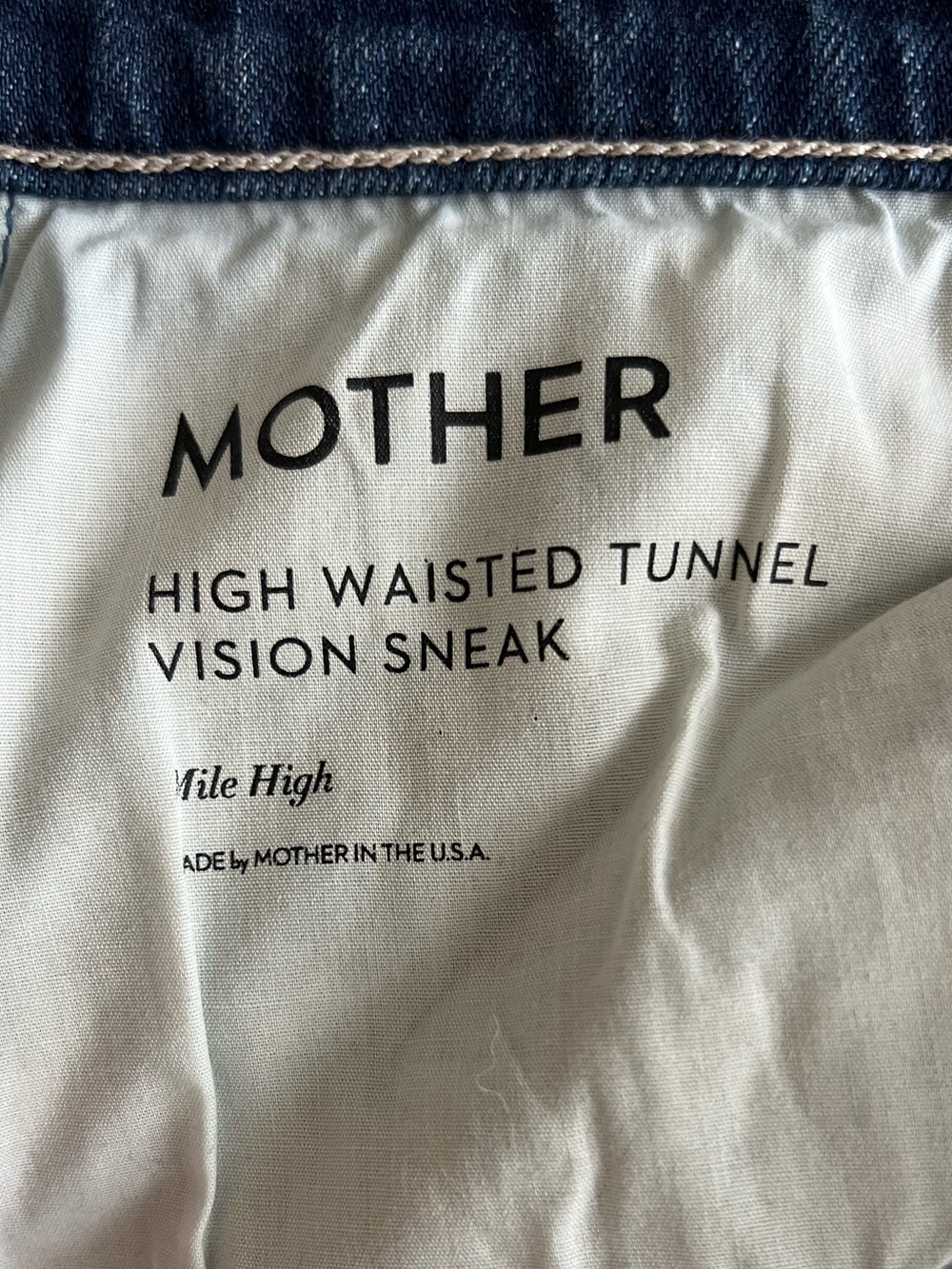 MOTHER Tunnel Vision Sneak High Waisted Size 28 - Picture 8 of 8